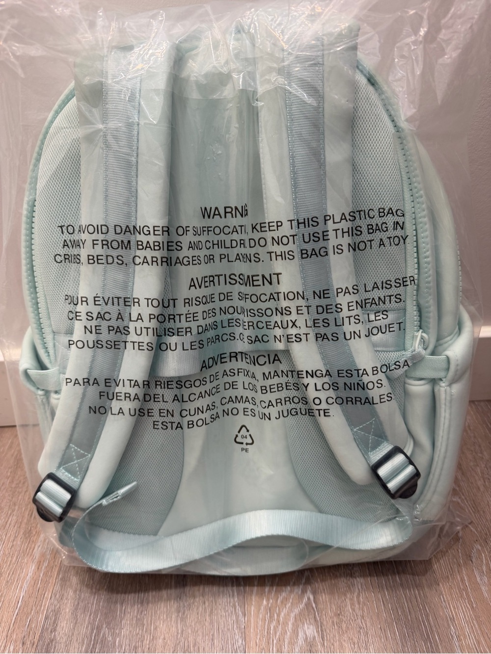 ALL IN MOTION 14L FAUX NEOPRENE BACKPACK - MINT GREEN - Picture 9 of 10